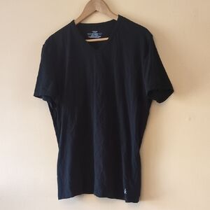 mens Calvin Klein black V-neck short-sleeve T-shirt, size XL